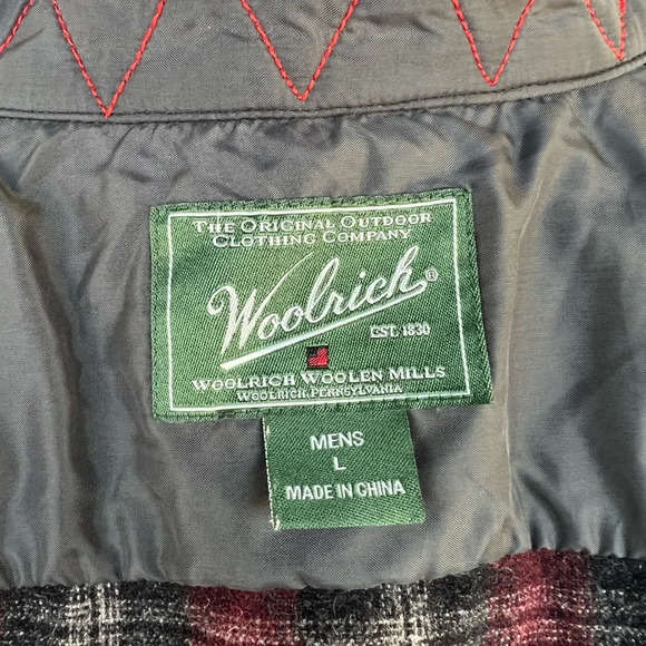 Woolrich Men’s 100% Wool Plaid Heavyweight Warm Flannel Size Large - Picture 7 of 7